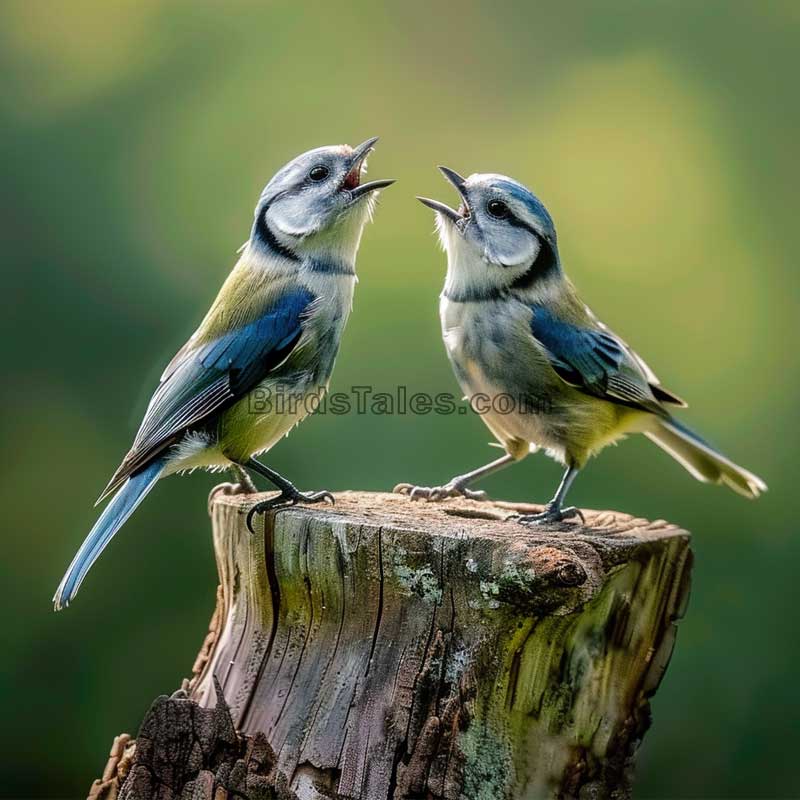 Männliche Vögel singen, um Partner anzulocken