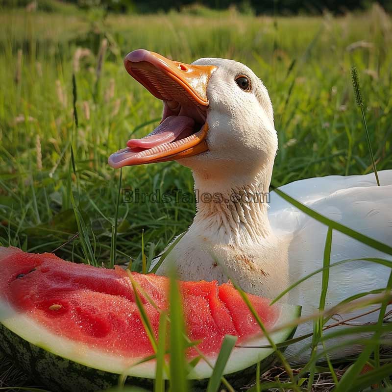 Mögen Enten Wassermelone