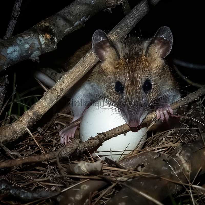 Las ratas atacan los nidos de los loros y comen huevos y aves jóvenes.