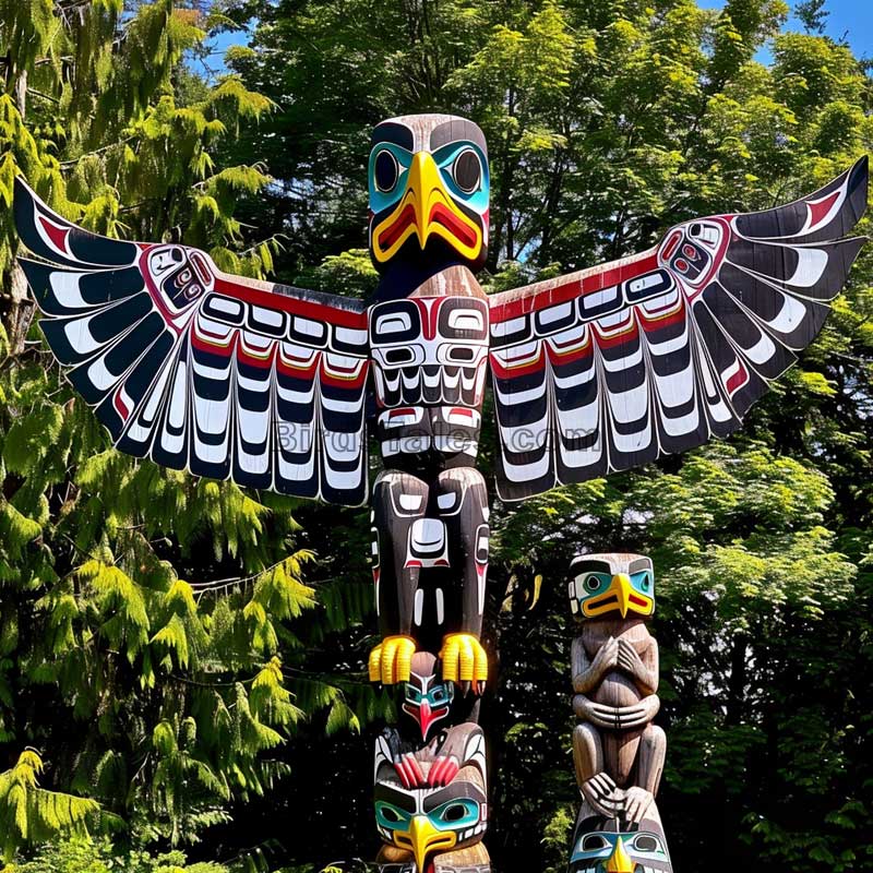 The Mystical Birds of Native American Totem Poles